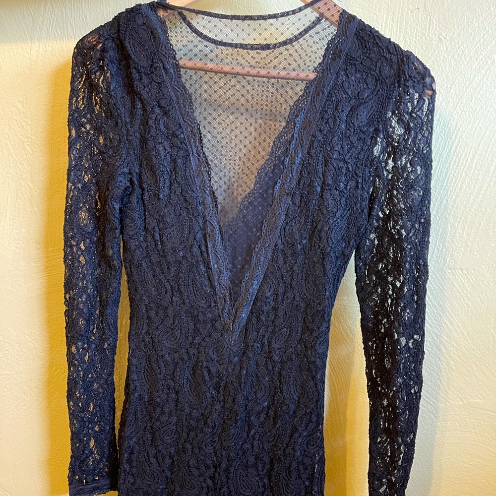 Dress Forum Lace and Mesh Dress